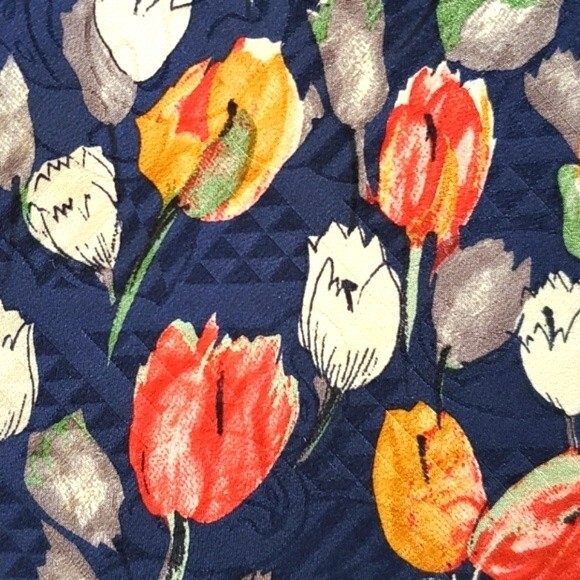 CARNAVAL DE VENISE 100% SILK SPRING TULIP TIE 4" - Picture 1 of 5
